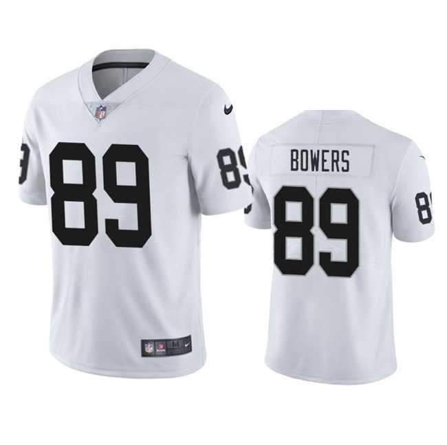 Men & Women & Youth Las Vegas Raiders #89 Brock Bowers White 2024 Draft Vapor Stitched Jersey